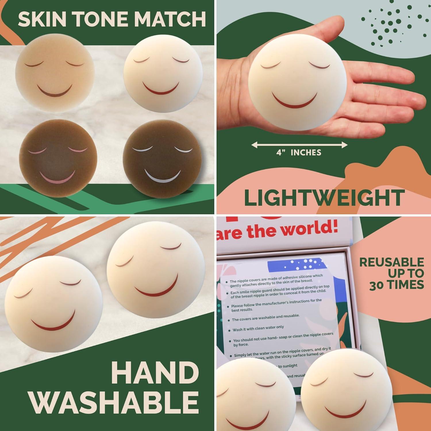 Cubiertas de pezón para destete Feliz Wean - 10.16 cm