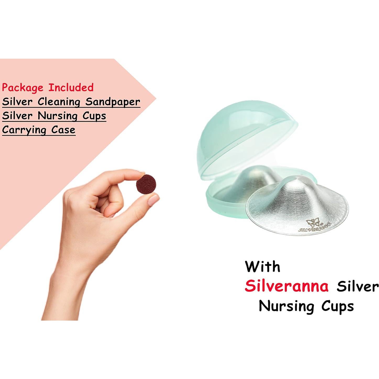 Copas de Lactancia de Plata 925 Silveranna X-Large con Estuche