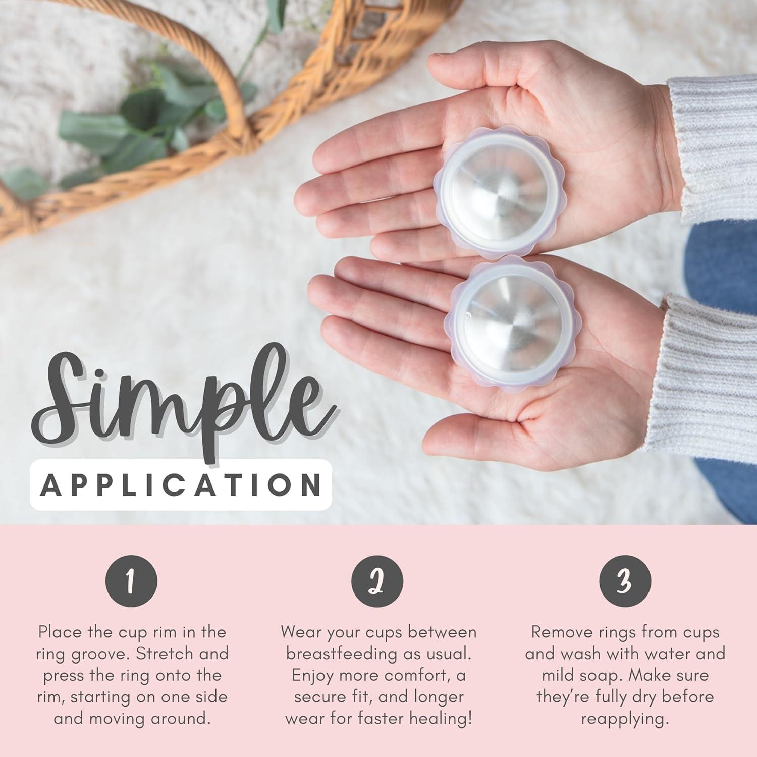 Bandas Bloom Cradle & Grace X-Grande para Lactancia - Silicona Médica