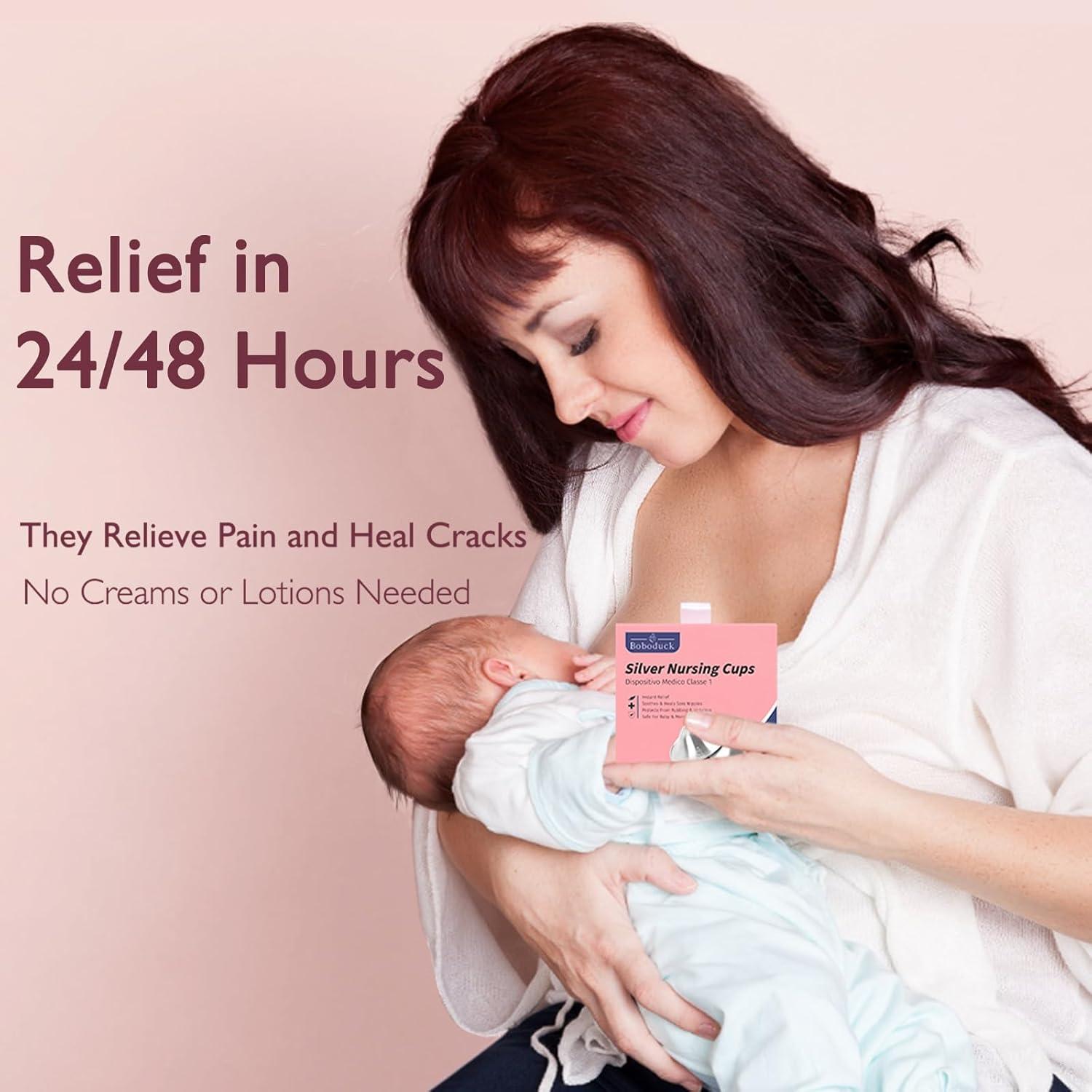 Cubiertas de Pezón de Plata Boboduck 999 para Lactancia