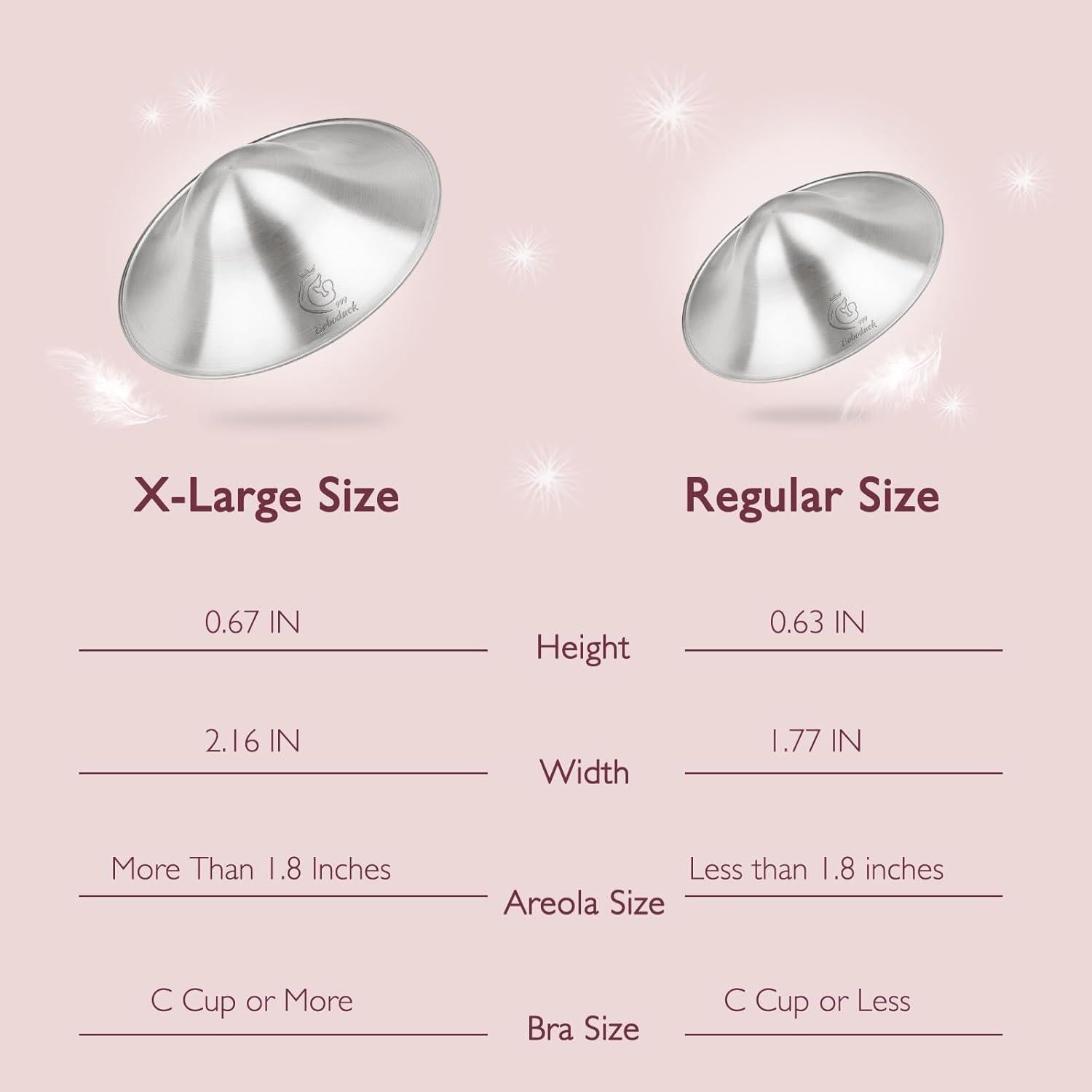 Cubiertas de Pezón de Plata Boboduck 999 para Lactancia