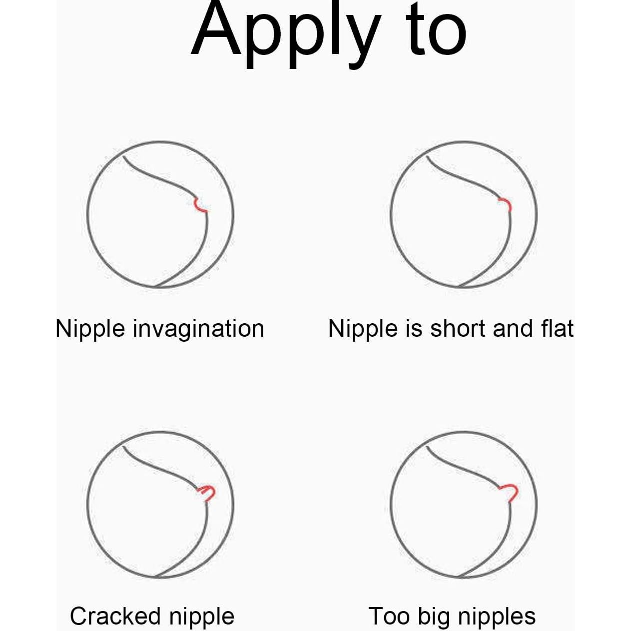 Protectores de Pezón Dioche de Silicona para Lactancia - 2 Piezas