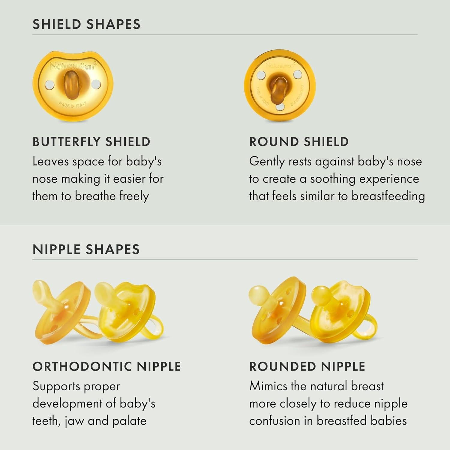 Chupete Natursutten Original 6-12 Meses Caucho Natural