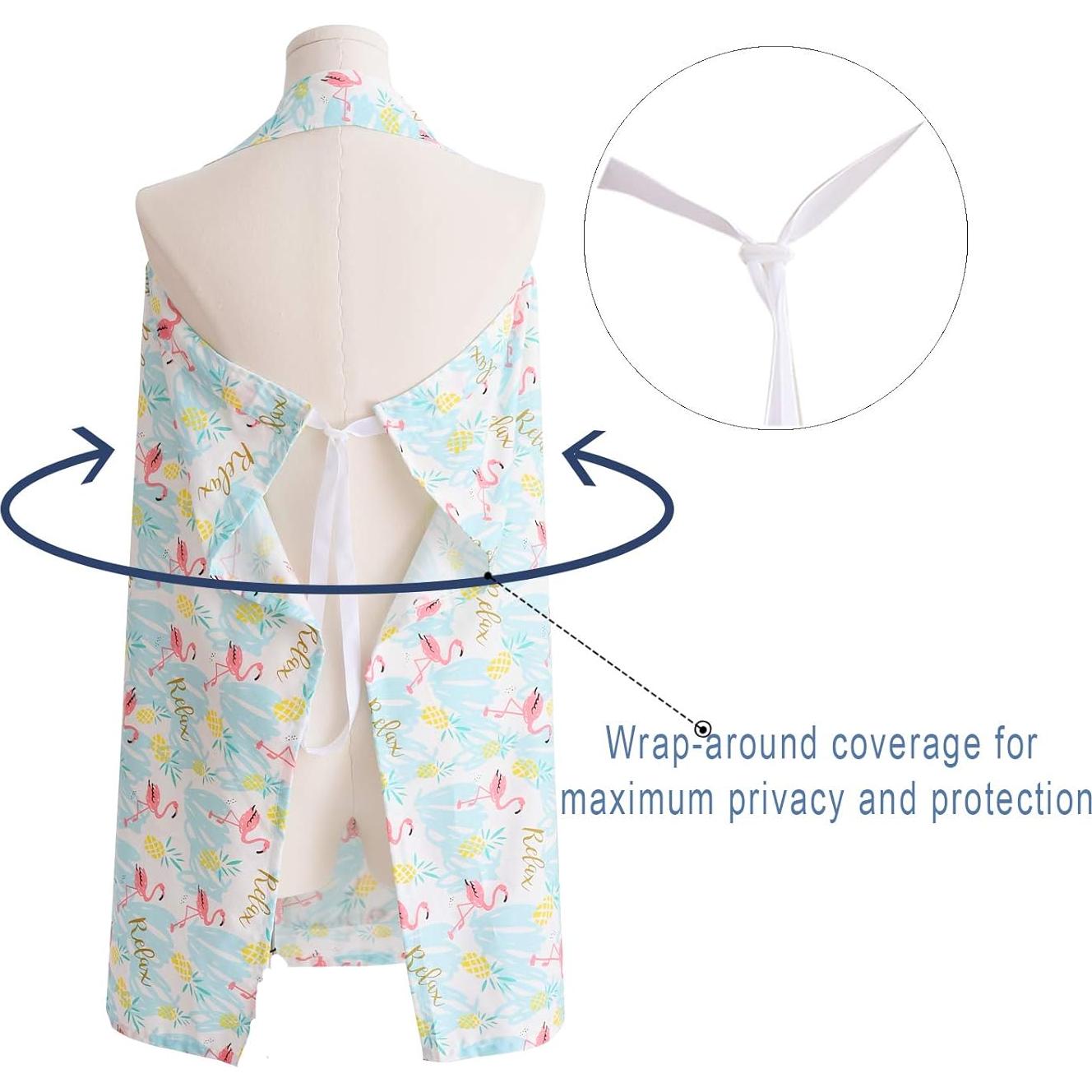 Cubierta de Lactancia Gina Era 100% Algodón Verde 91x70 cm