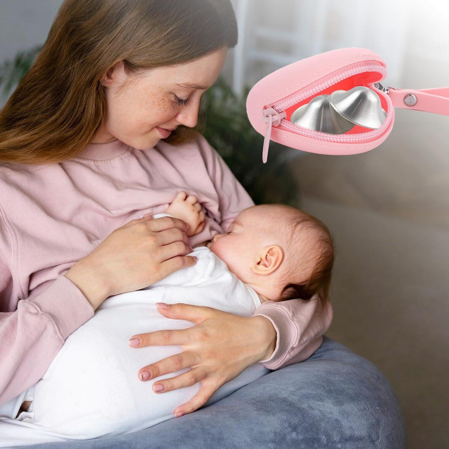 Funda de Silicona para Copas de Lactancia Plateadas 16-28mm