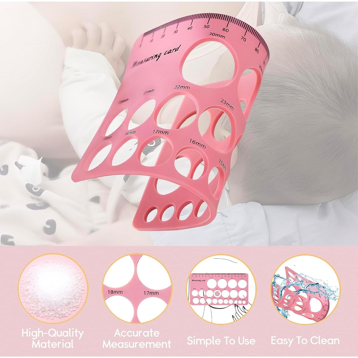 Regla de Medición de Pezón Luxemum - Silicona Suave 11.18cm