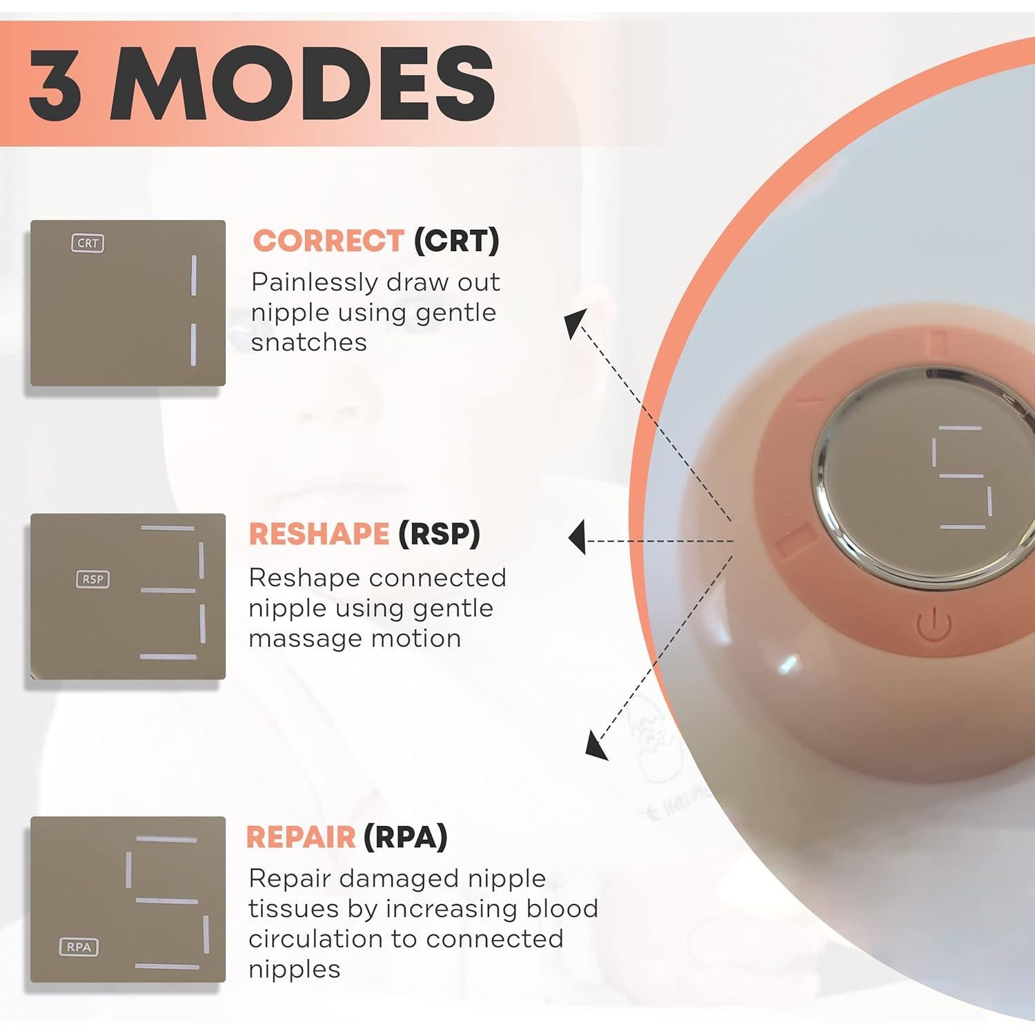 Corrector de pezón invertido Cradle Plus - Extractor eléctrico