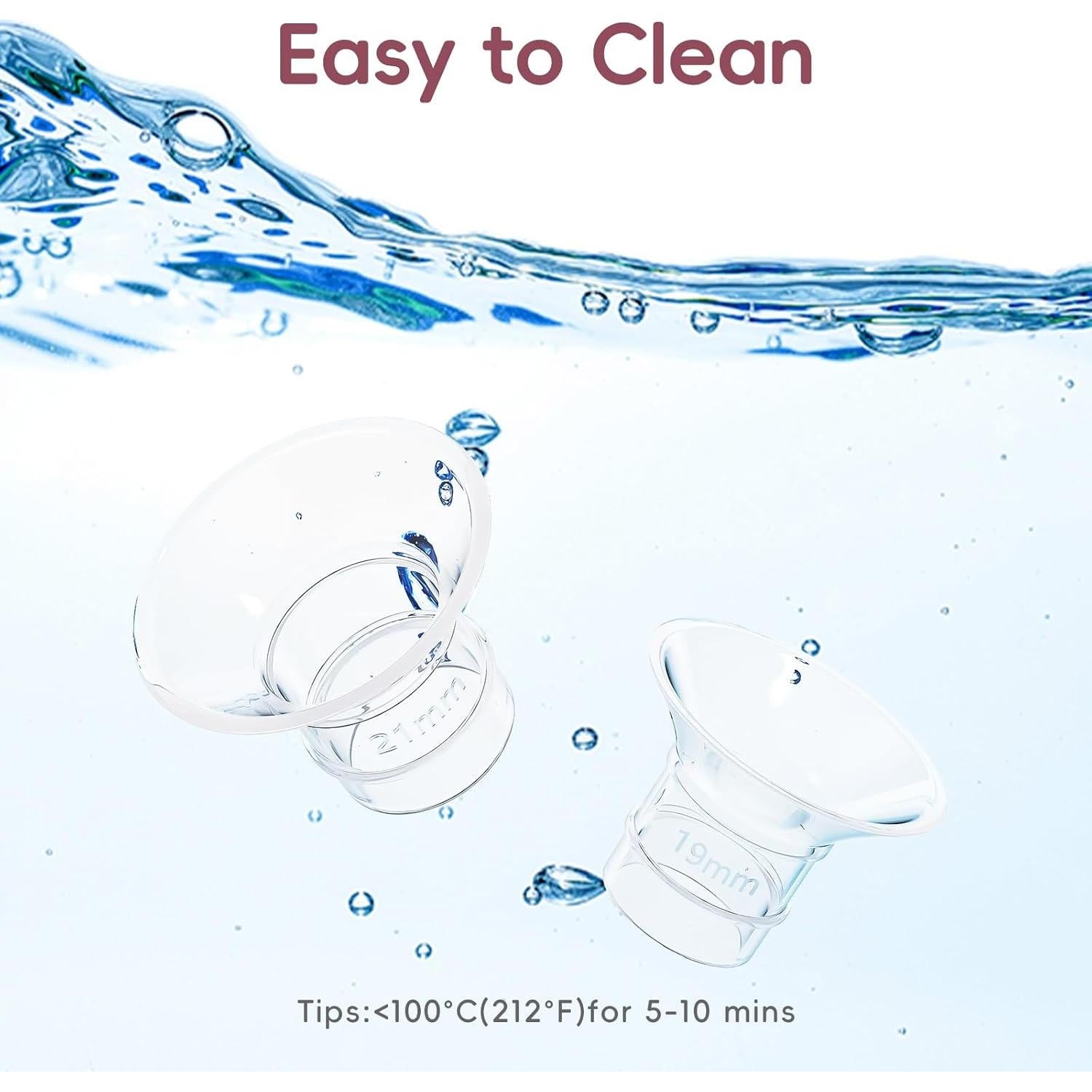 Insertos de Brida de Silicona B&H 19/21mm para Bombas 24mm