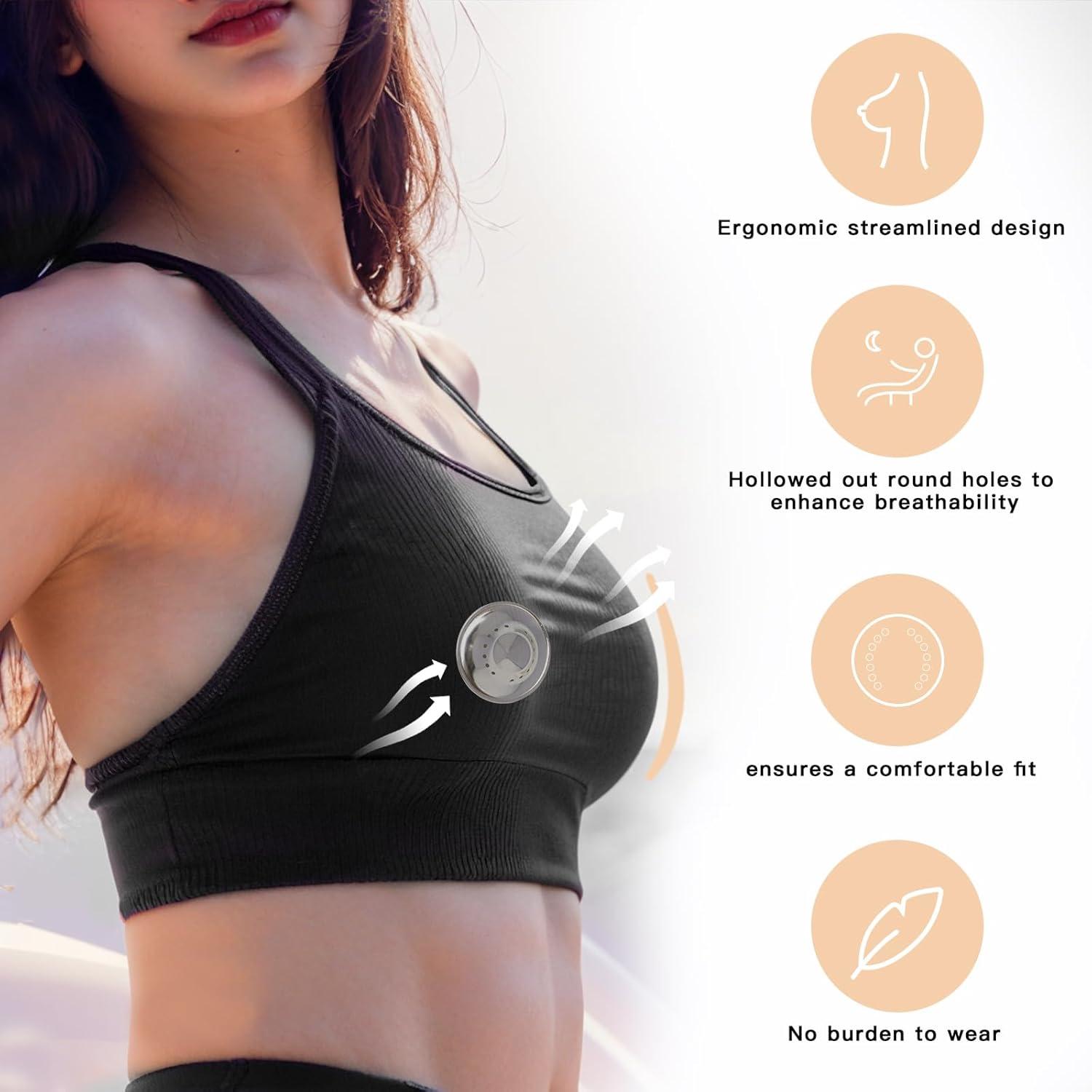 Copas de Lactancia de Plata 999 Transpirables para Mamás