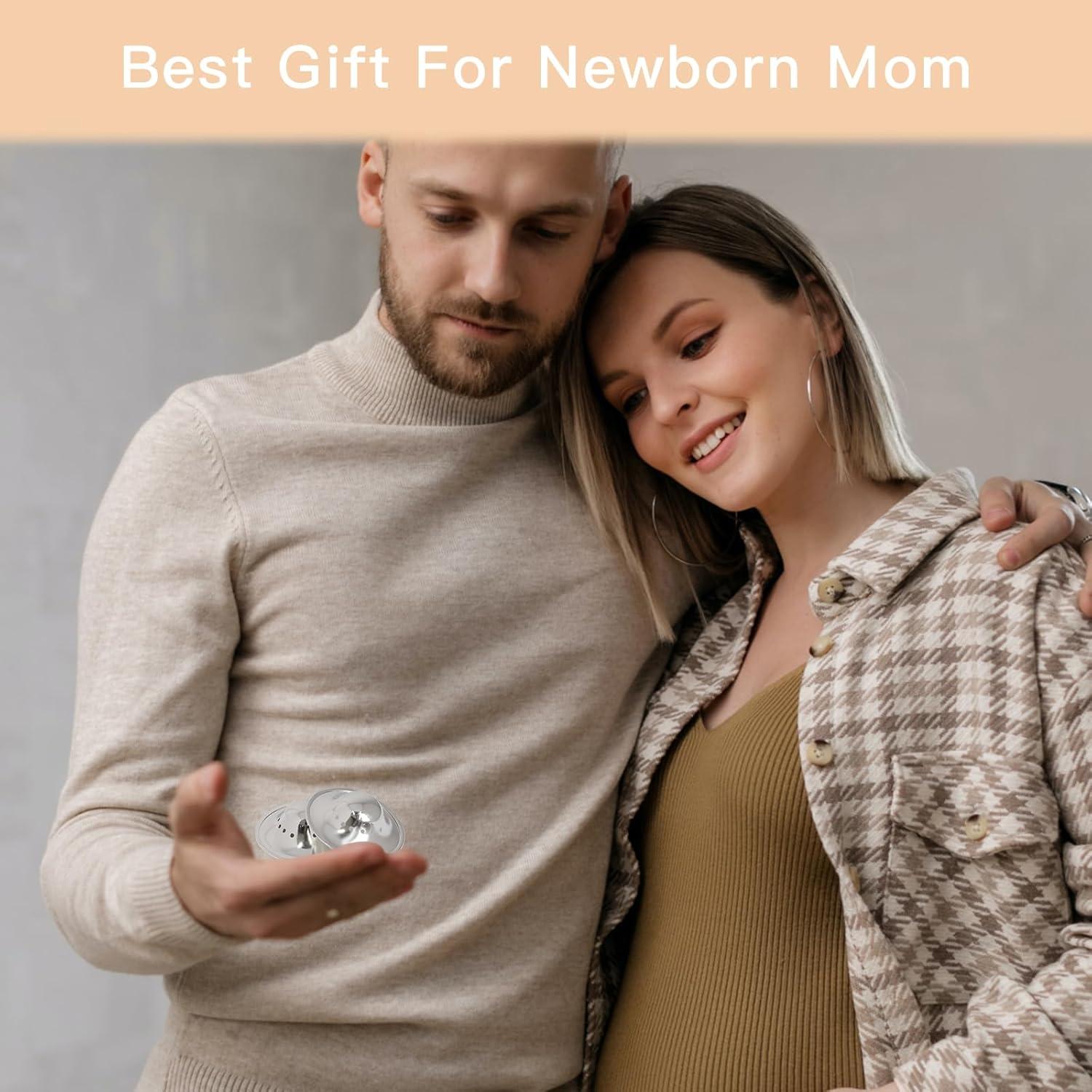 Copas de Lactancia de Plata 999 Transpirables para Mamás