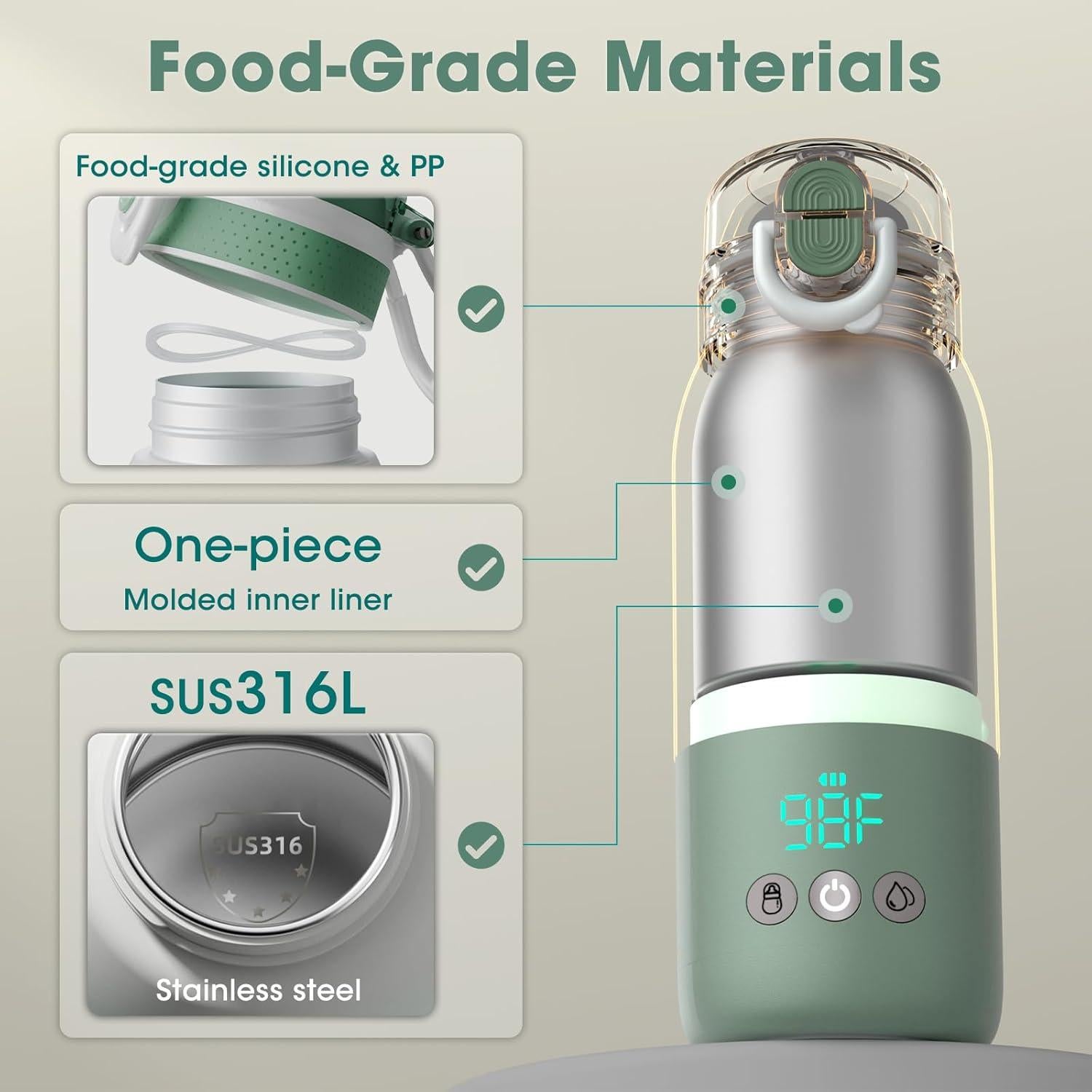 Escudo de pezón CheriBaby + Calentador de biberones