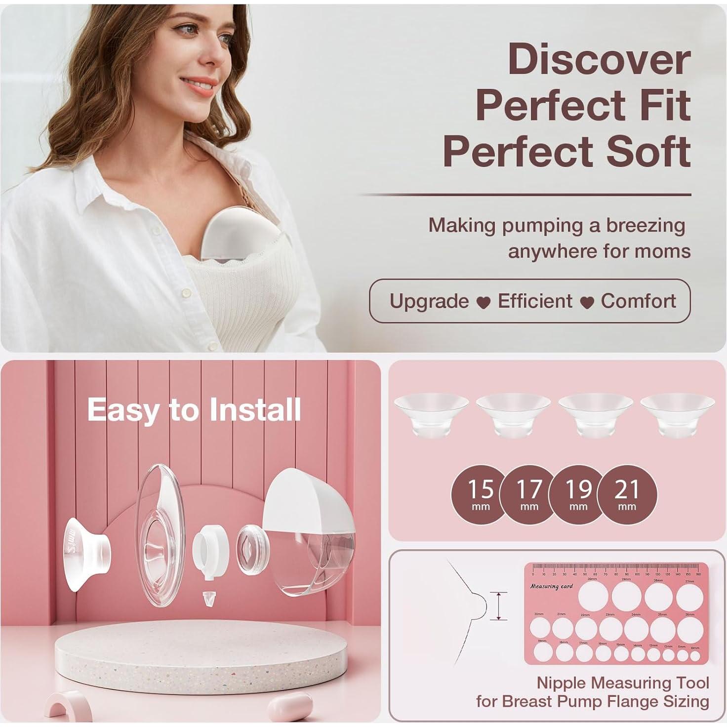 Insertos de Brida 17mm Afontoto para Extractor de Leche M5 - 8PCS