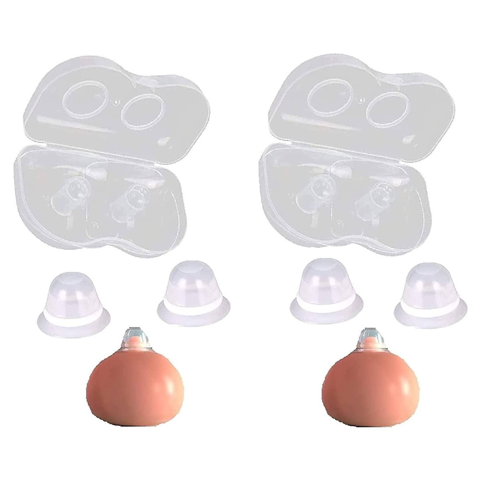 Extractores de Pezones de Silicona Médica 2 Piezas para Lactancia