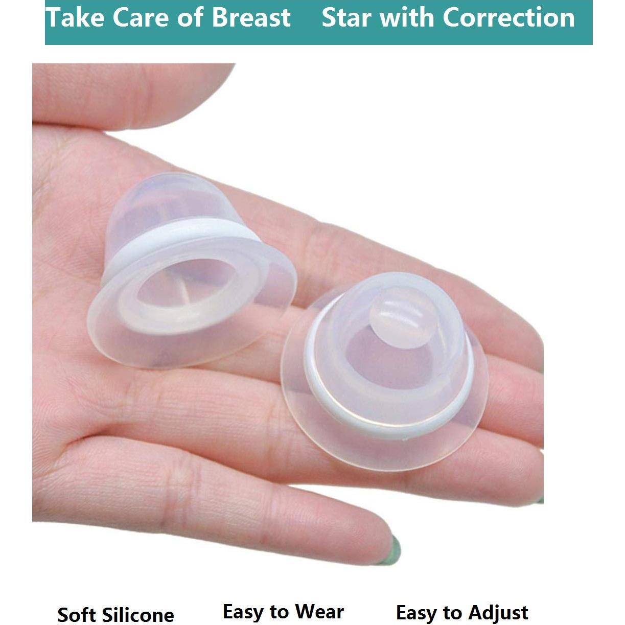 Extractores de Pezones de Silicona Médica 2 Piezas para Lactancia
