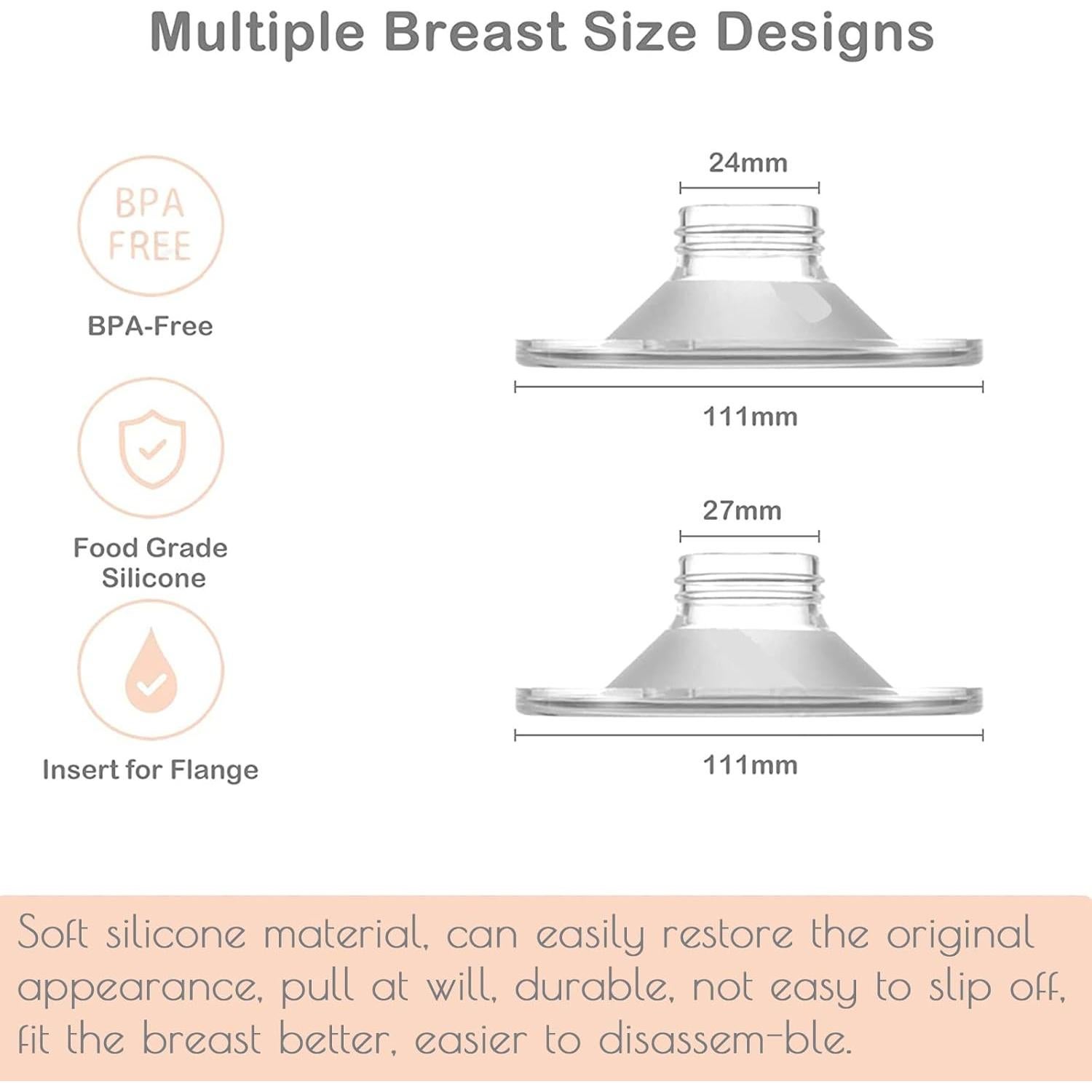 Escudo de Brida 24mm Mompmuir para Extractores de Leche