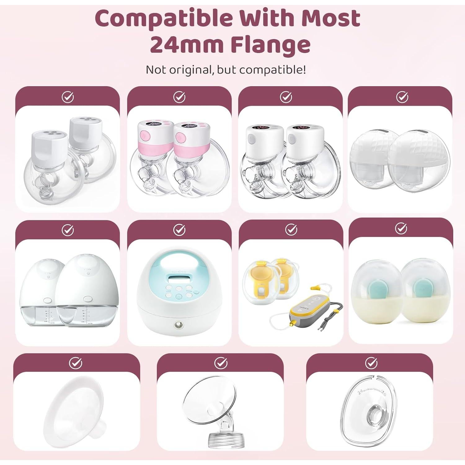 Kit de Lactancia Nursi Luna con Bridas y Almohadillas 10PCS