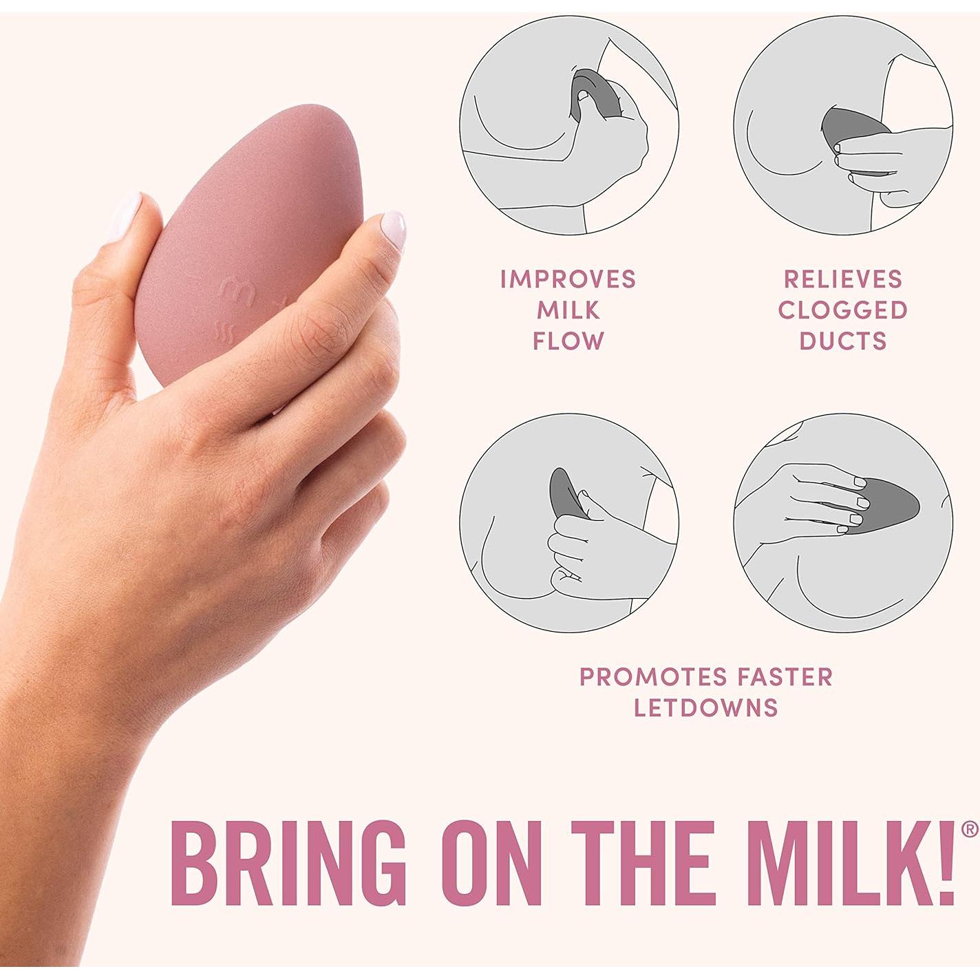 Masajeador de Lactancia Táctil Cálido Milkmakers Rosa