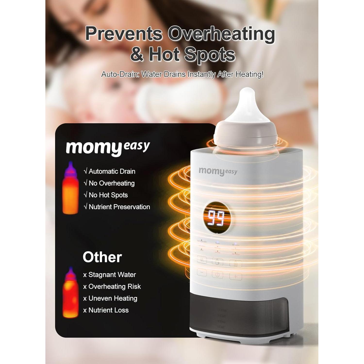 Calentador de Botellas MOMYEASY Blanco - Rápido y Universal