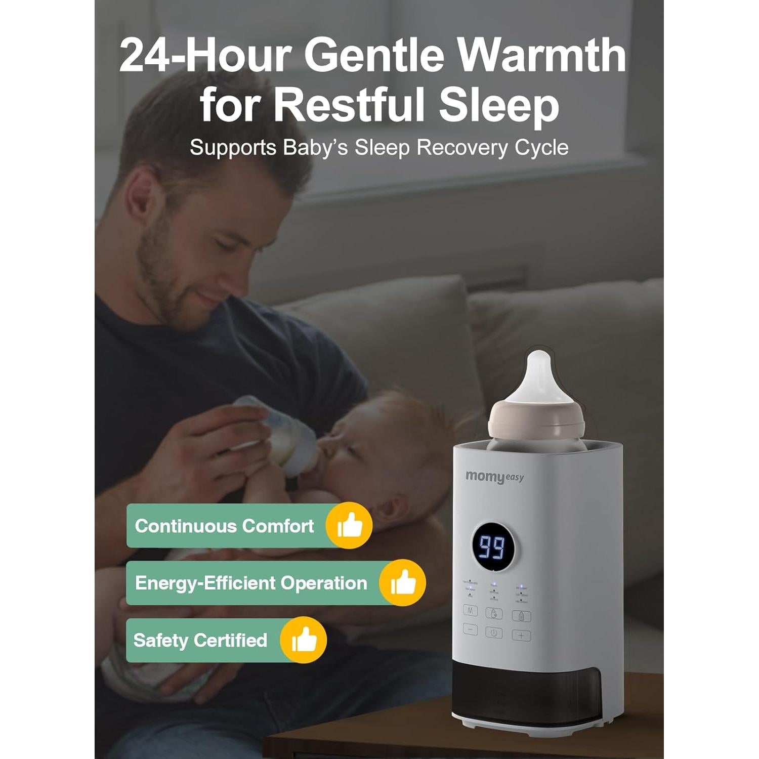 Calentador de Botellas MOMYEASY Blanco - Rápido y Universal