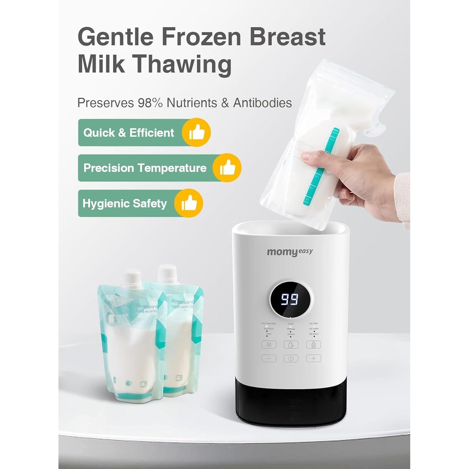 Calentador de Botellas MOMYEASY Blanco - Rápido y Universal