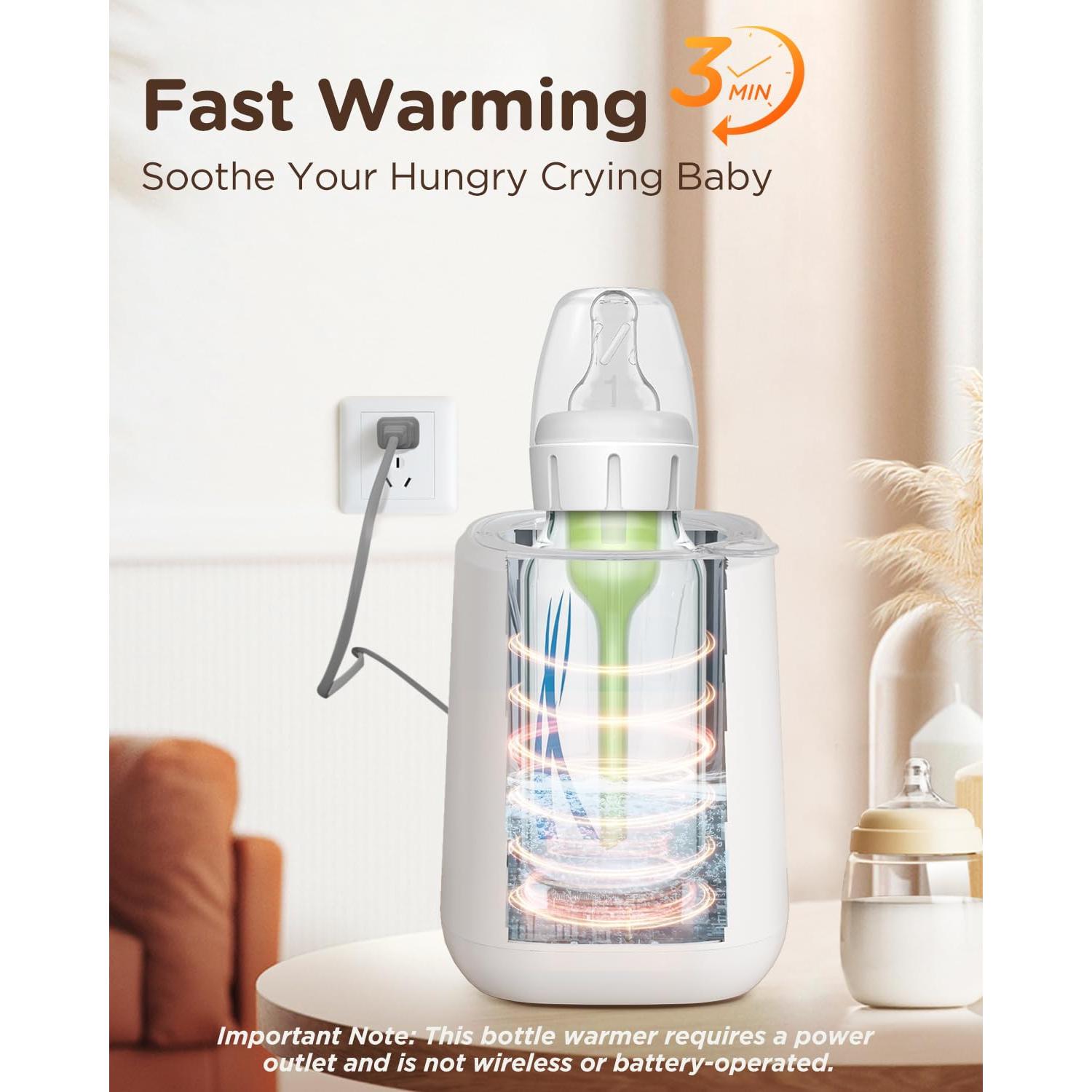 Calentador de Biberones Bear 8 en 1 con Control de Temperatura