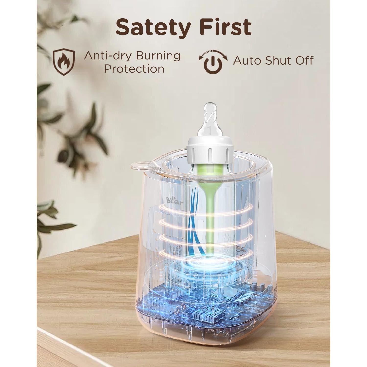 Calentador de Biberones Bear 8 en 1 con Control de Temperatura