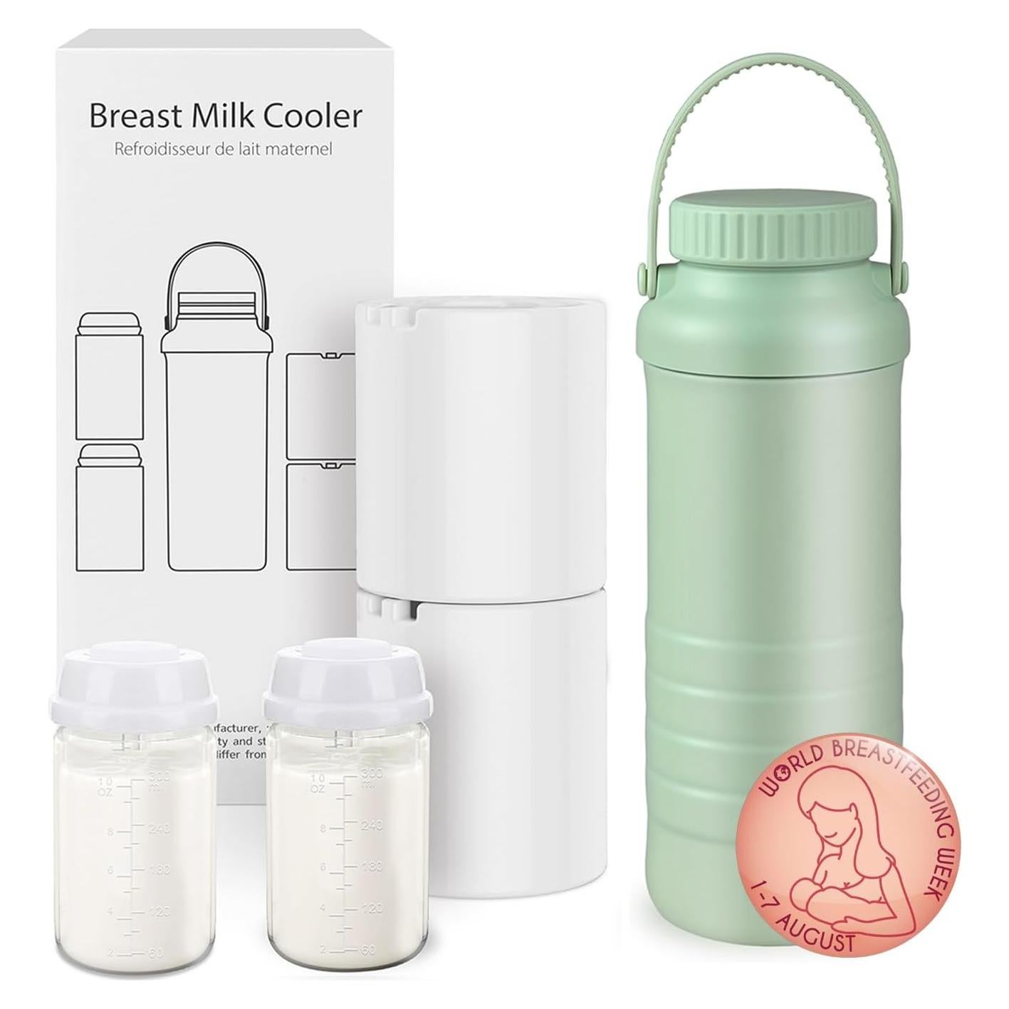 Botella Enfriadora de Leche Materna Lazyshine 620ml 24H