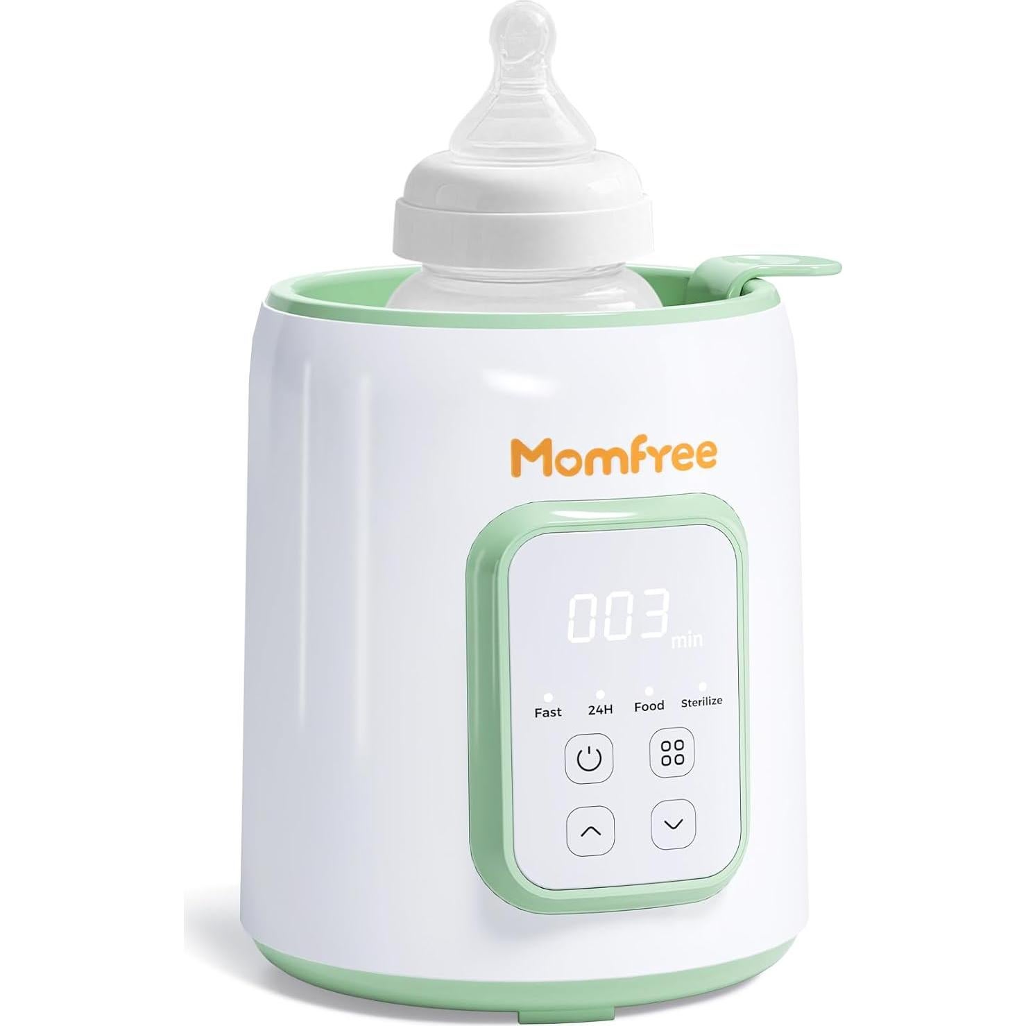 Calentador de Biberones Momfree 8 en 1 Verde - Rápido y Seguro