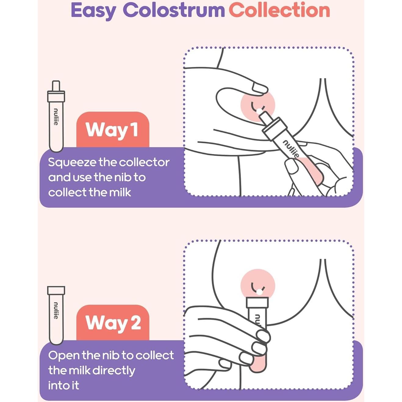 Kit Recolector de Calostro Nuliie 12 Piezas 7ml Silicona BPA Free