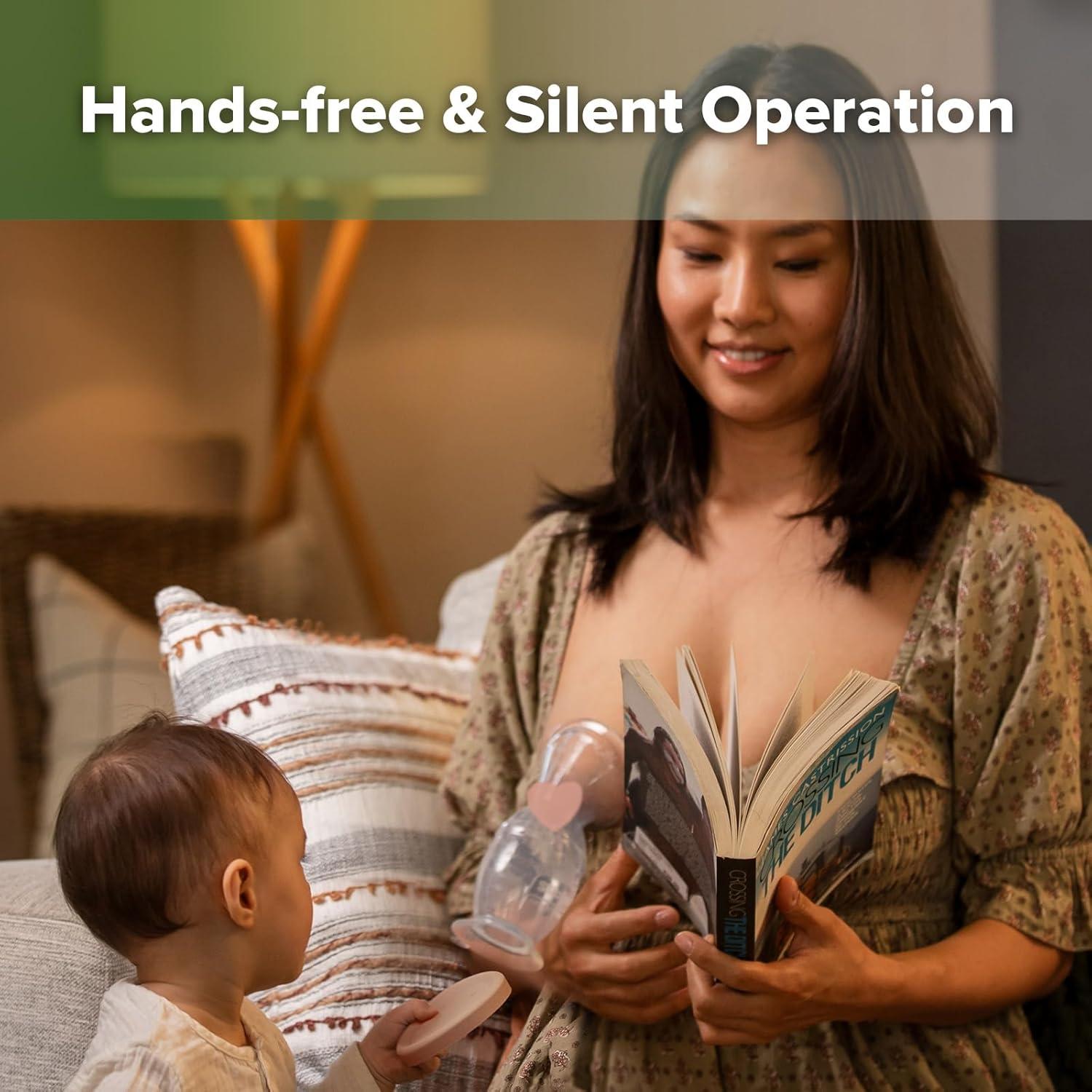 Bomba de Pecho Manual Haakaa 118ml Rosa con Tapa de Silicona