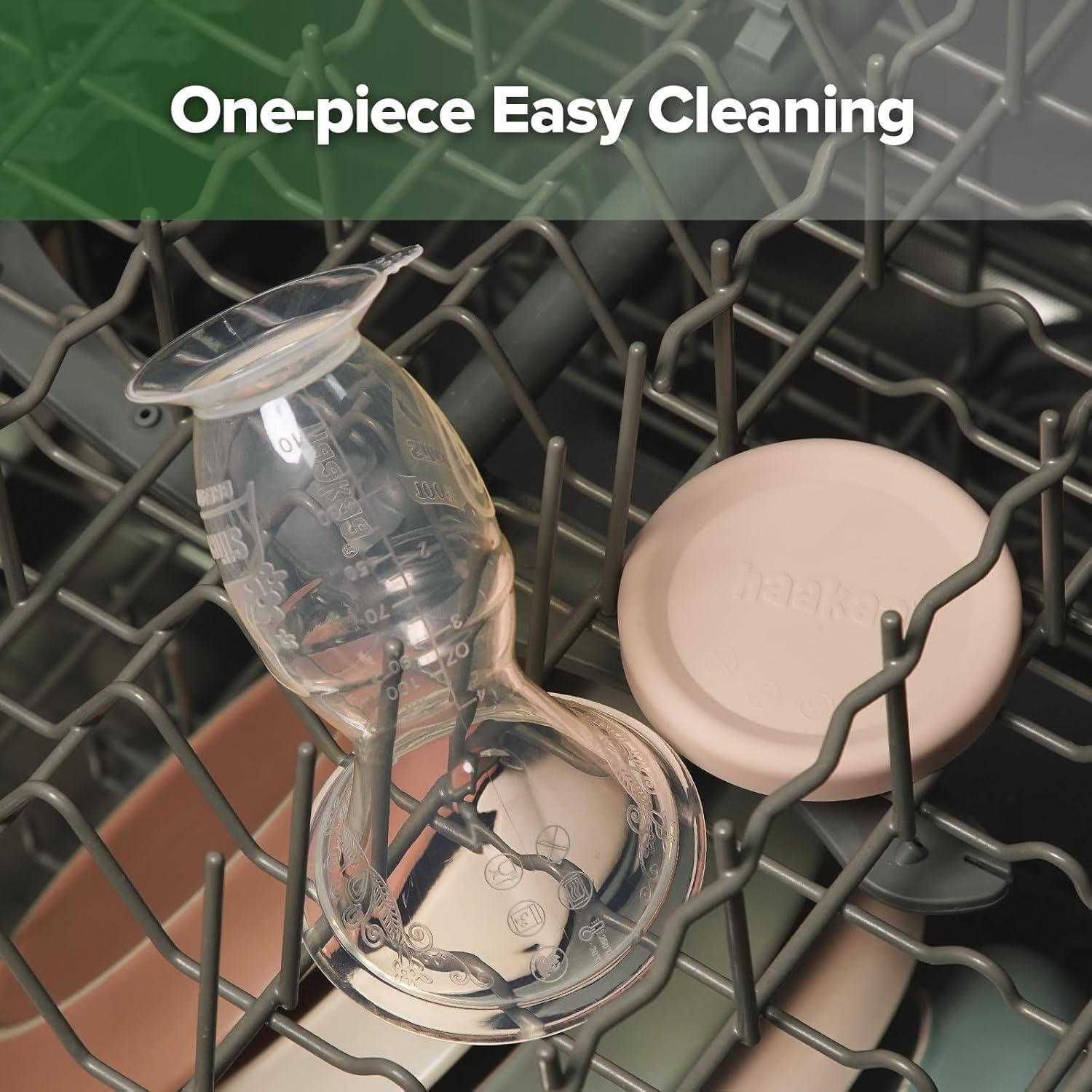 Bomba de Pecho Manual Haakaa 118ml Rosa con Tapa de Silicona