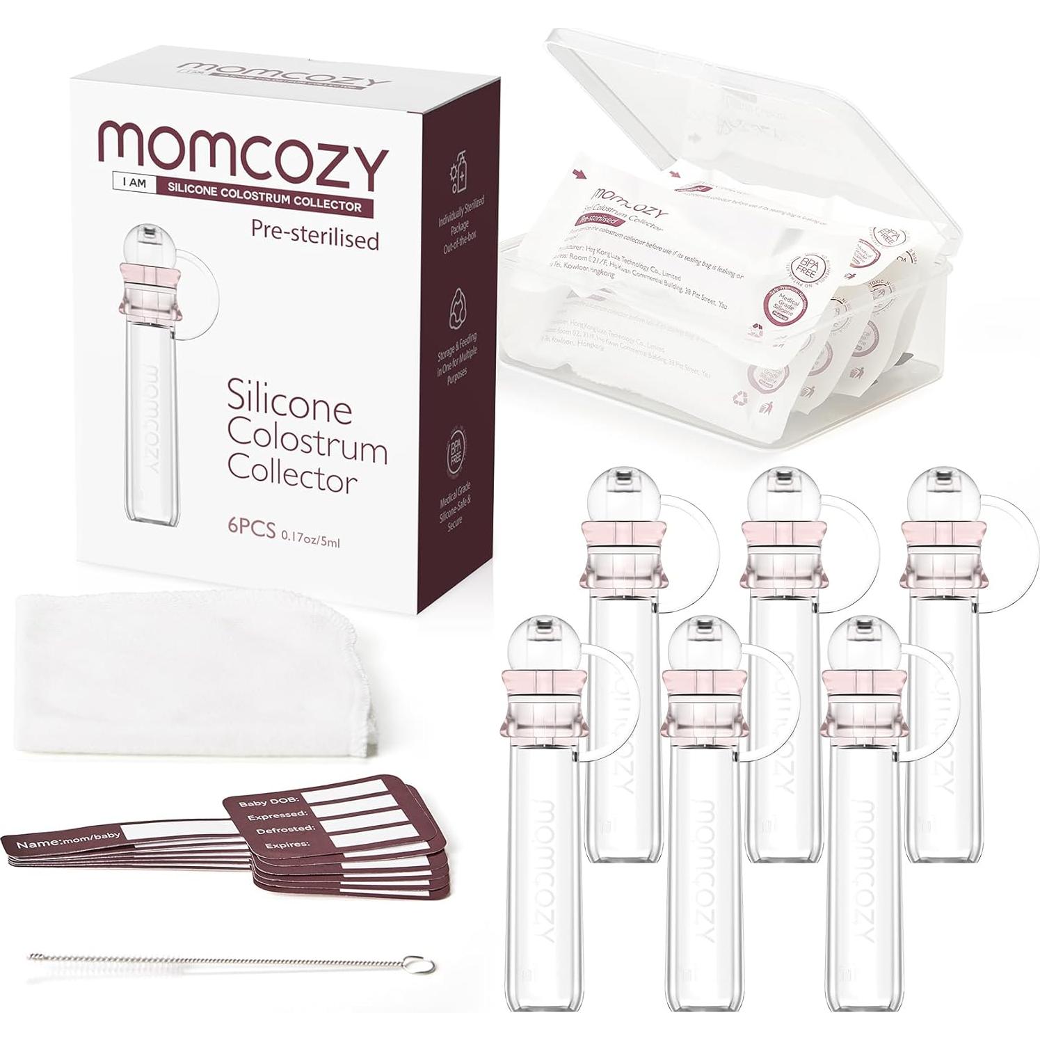 Set Recolección Calostro y Masajeador Lactancia Momcozy