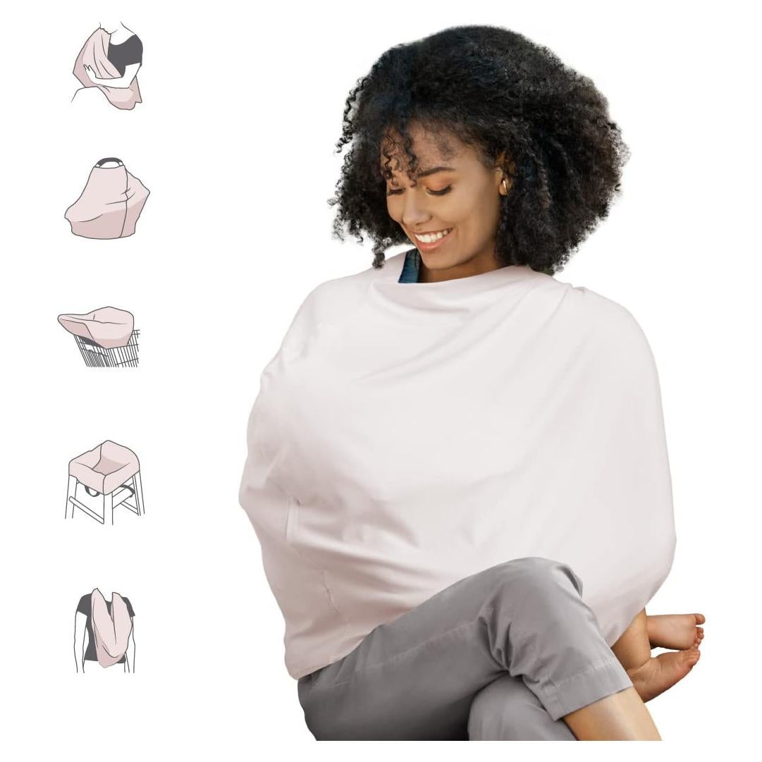 Cubierta de Lactancia 5-en-1 Munchkin Durazno Pálido