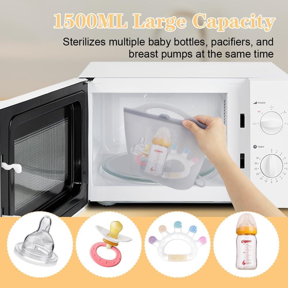 Bolsa de Esterilización de Vapor Jaxbo 1500ML Silicona Reutilizable