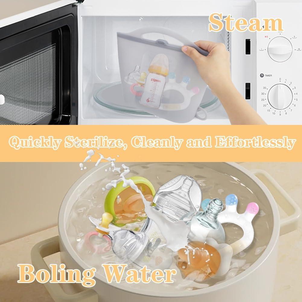 Bolsa de Esterilización de Vapor Jaxbo 1500ML Silicona Reutilizable