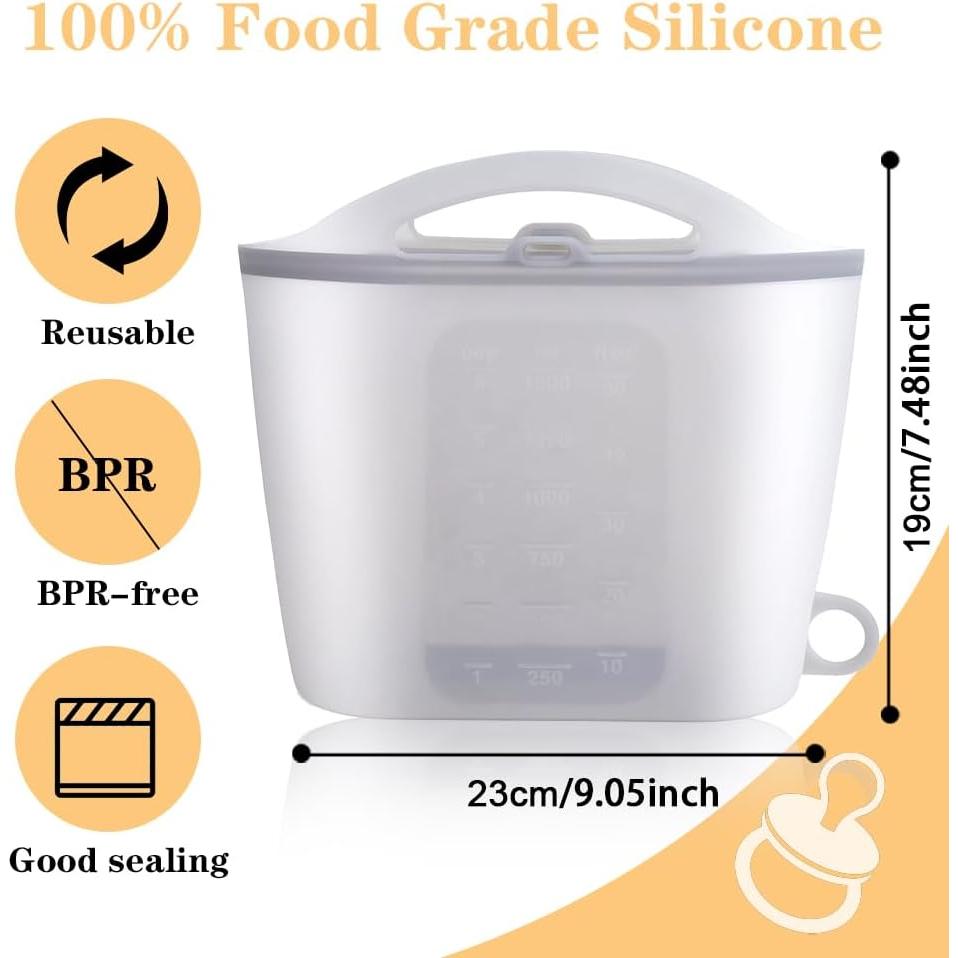 Bolsa de Esterilización de Vapor Jaxbo 1500ML Silicona Reutilizable