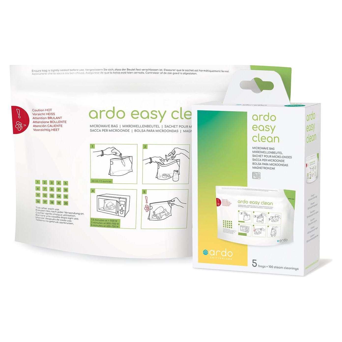 Bolsas de Limpieza a Vapor Ardo Easy Clean - 5 Unidades