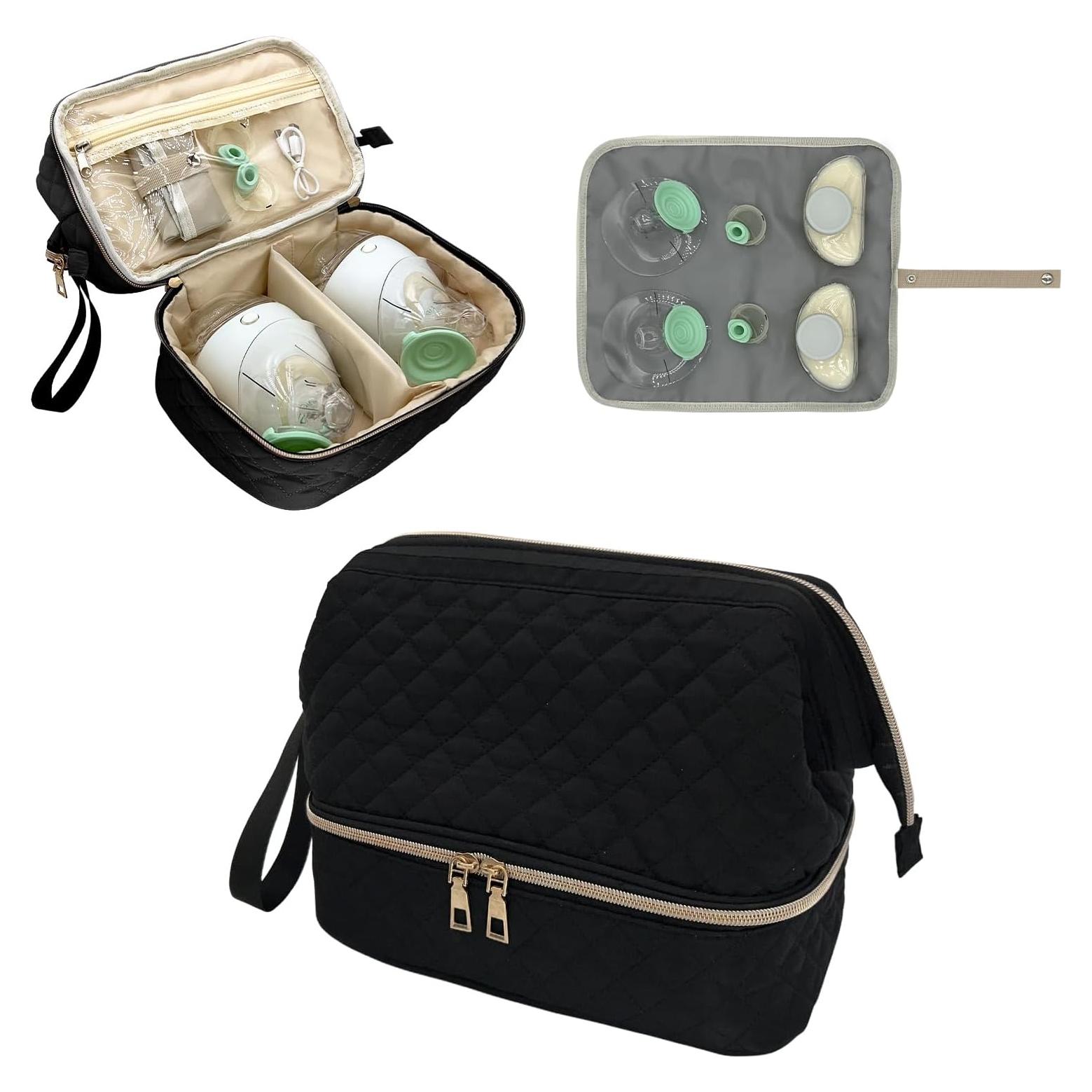 Bolsa para Extractor de Leche Materna MELINON Doble Capa Negra