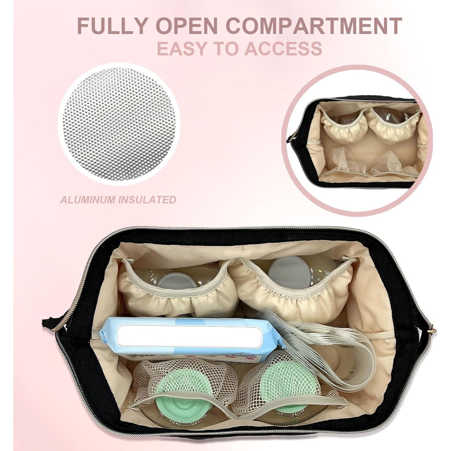 Bolsa para Extractor de Leche Materna MELINON Doble Capa Negra