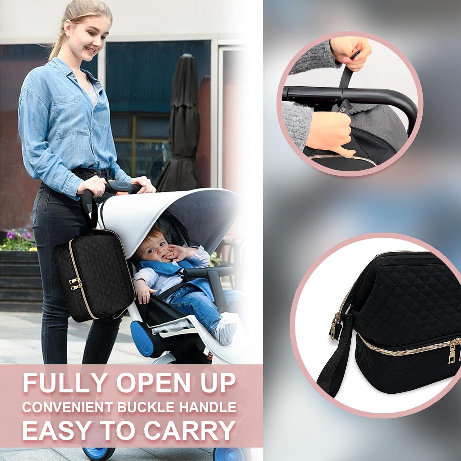 Bolsa para Extractor de Leche Materna MELINON Doble Capa Negra