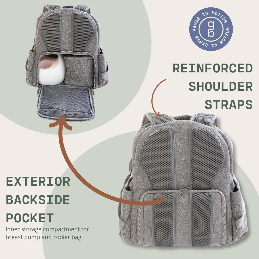 Mochila para extractor de leche Gear Baby Gris con enfriador