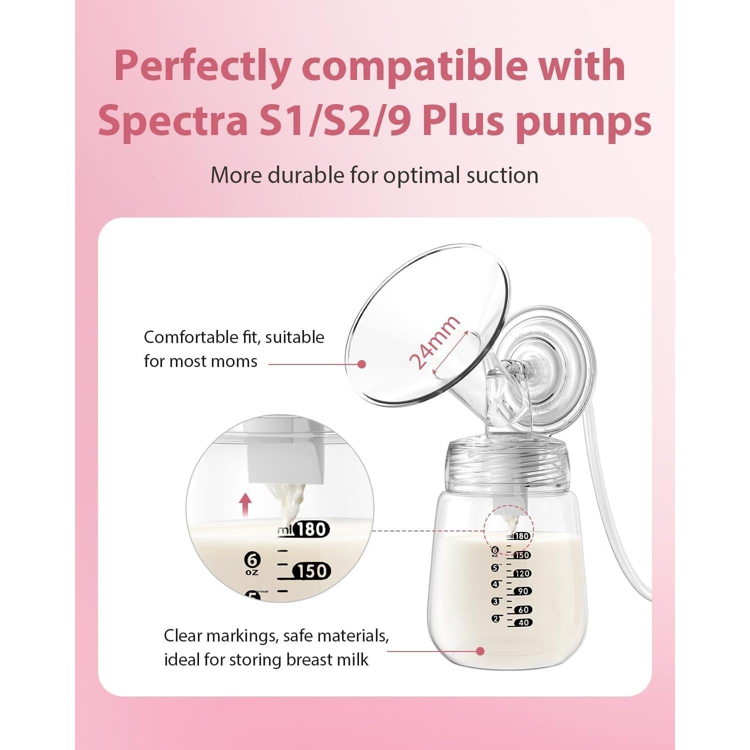 Piezas de Extractor de Leche BALIME Compatibles Spectra S1/S2/9 Plus