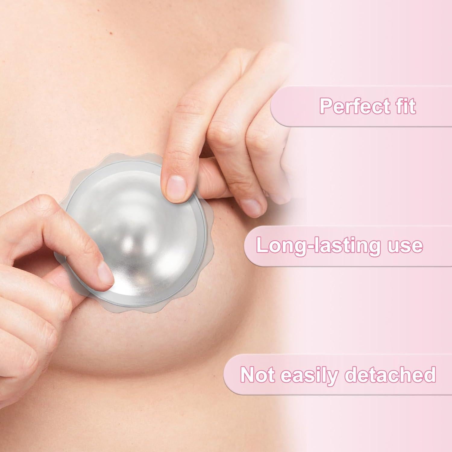 Anillos de Silicona Médica Barely-There para Lactancia 2pcs