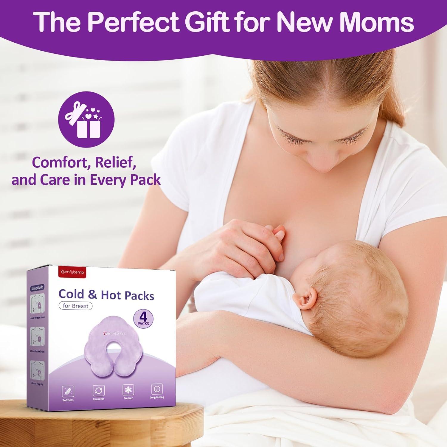 Packs de Terapia para Lactancia Comfytemp - 4 Gel Frío/Calor