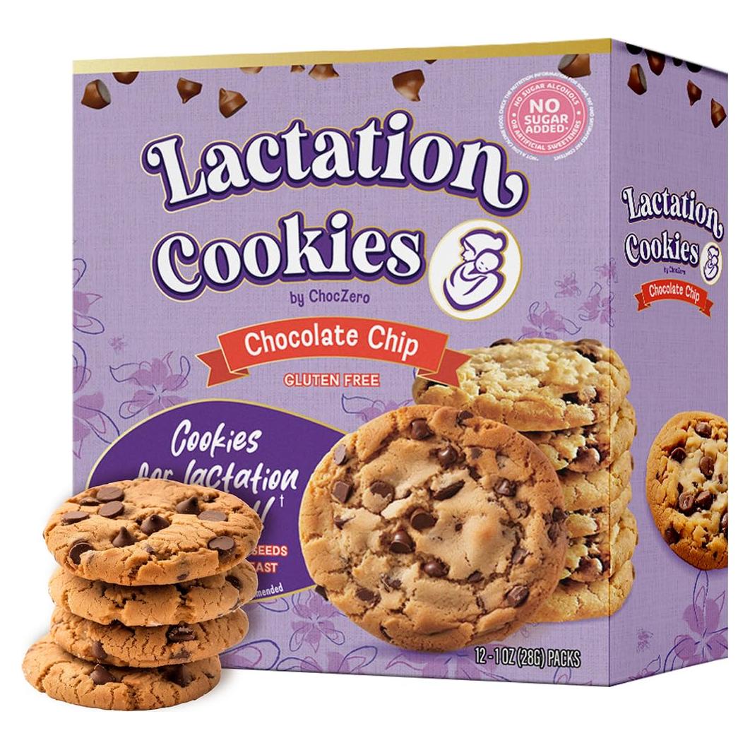 Galletas de Lactancia ChocZero 340g - Sin Gluten y Sin Azúcar Añadido