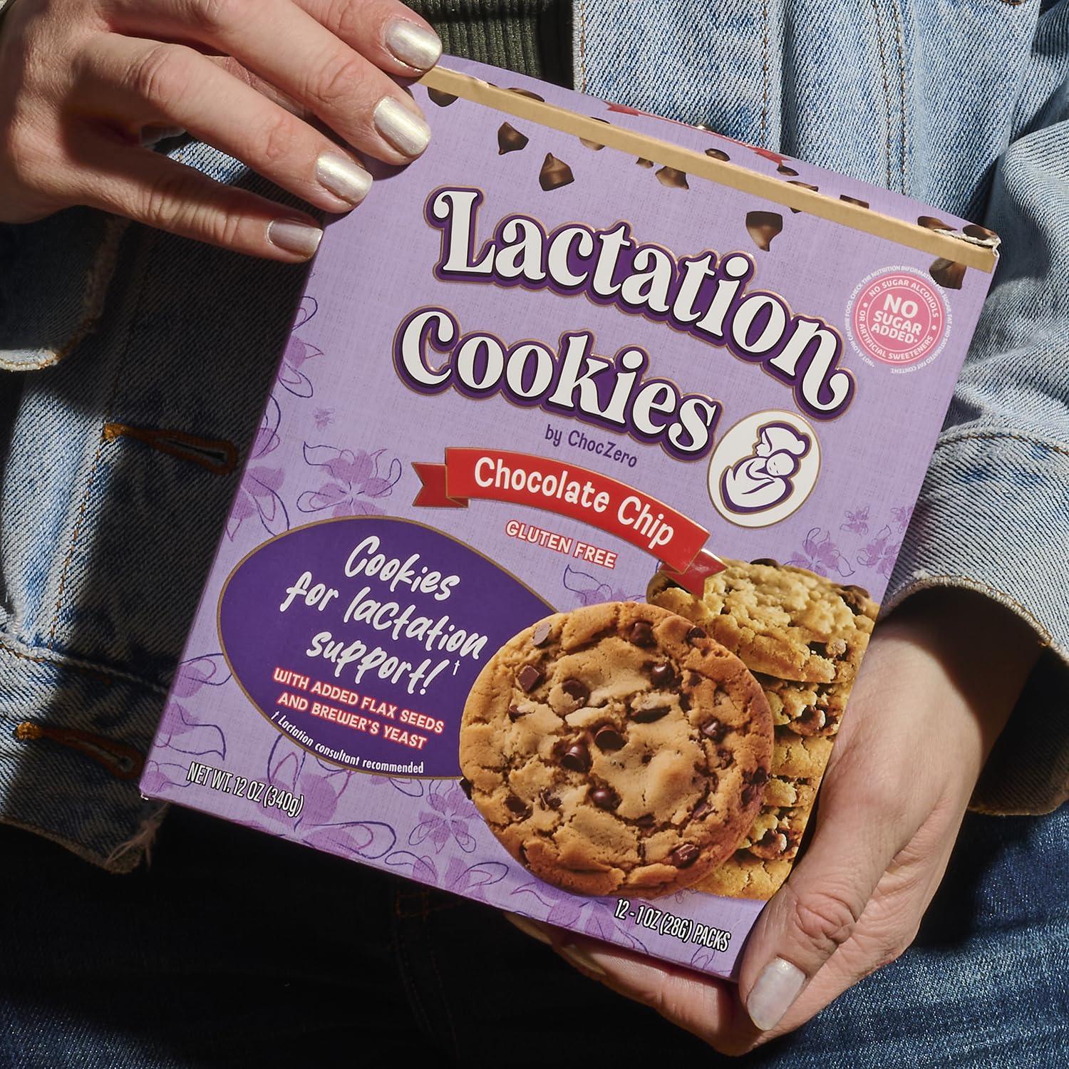 Galletas de Lactancia ChocZero 340g - Sin Gluten y Sin Azúcar Añadido