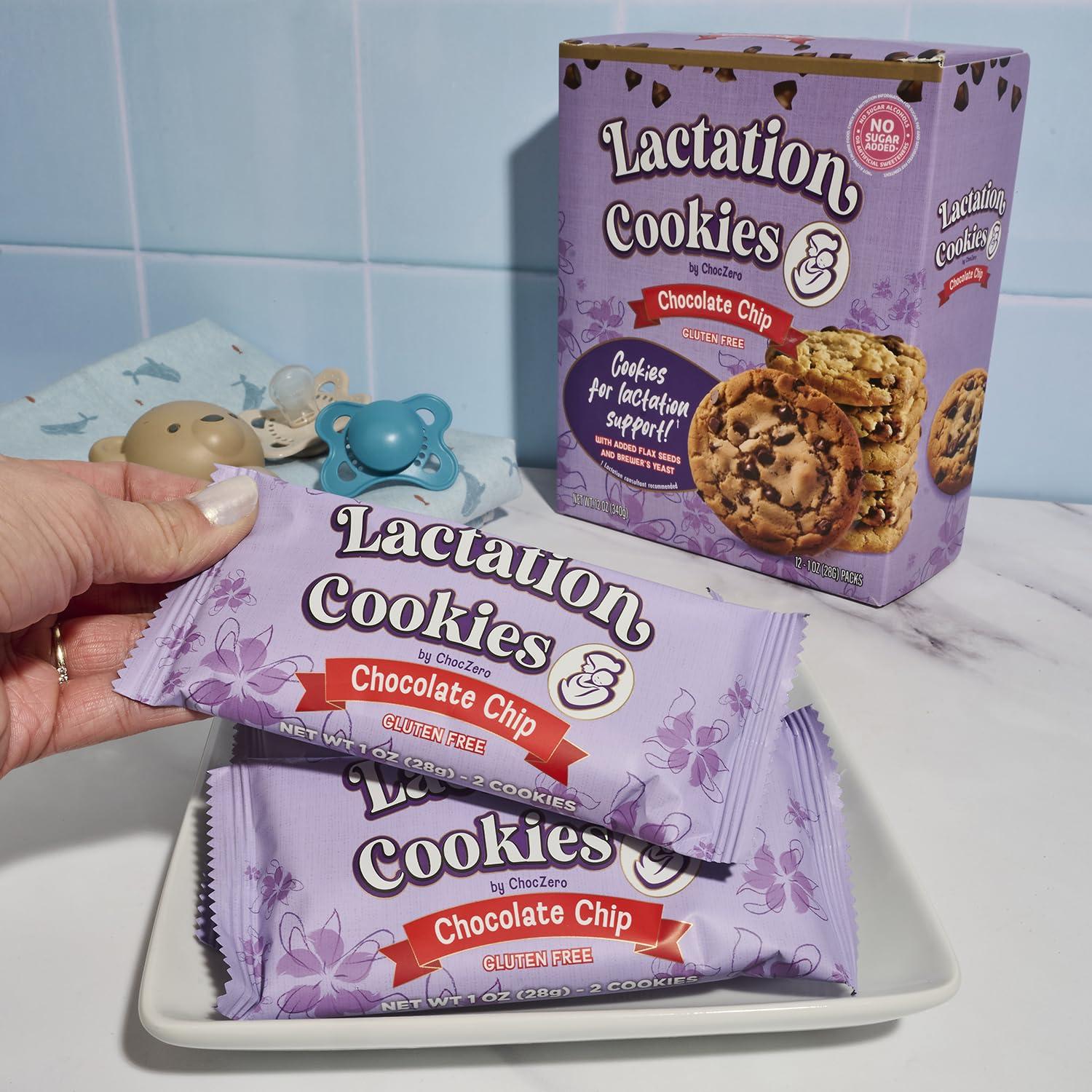 Galletas de Lactancia ChocZero 340g - Sin Gluten y Sin Azúcar Añadido