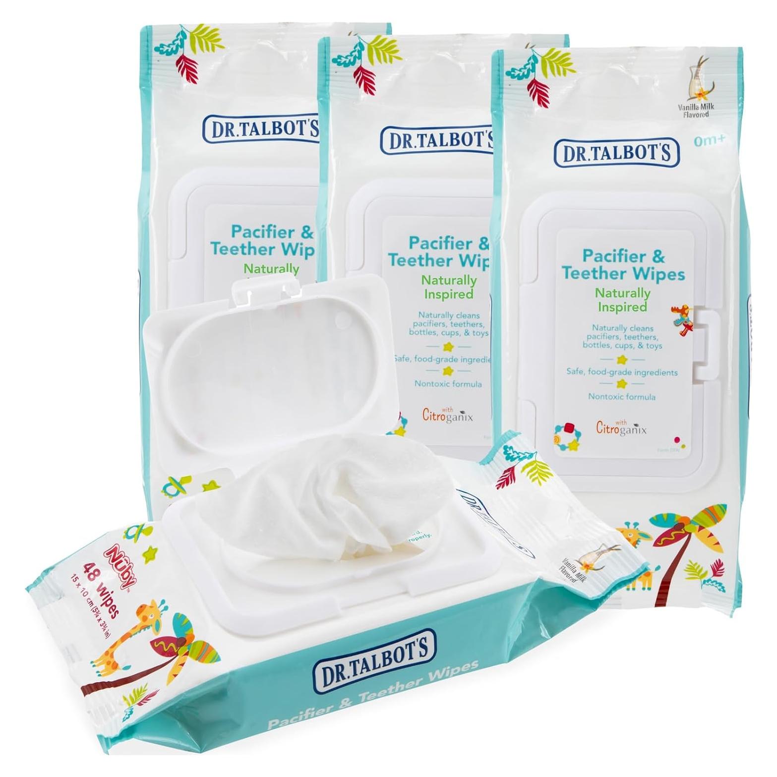 Toallitas para Chupetes y Mordedores Dr. Talbot's 48 Unidades