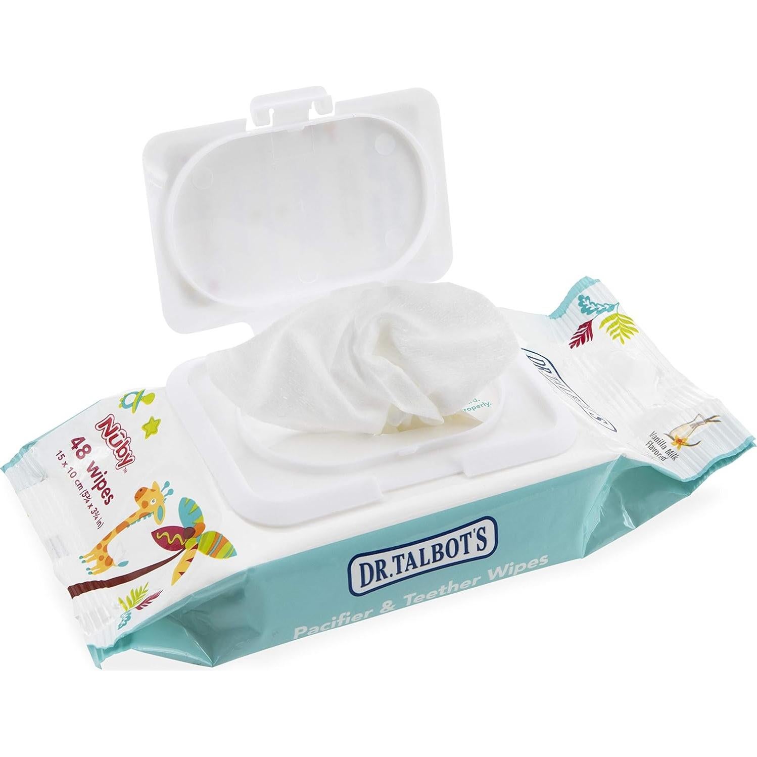 Toallitas para Chupetes y Mordedores Dr. Talbot's 48 Unidades