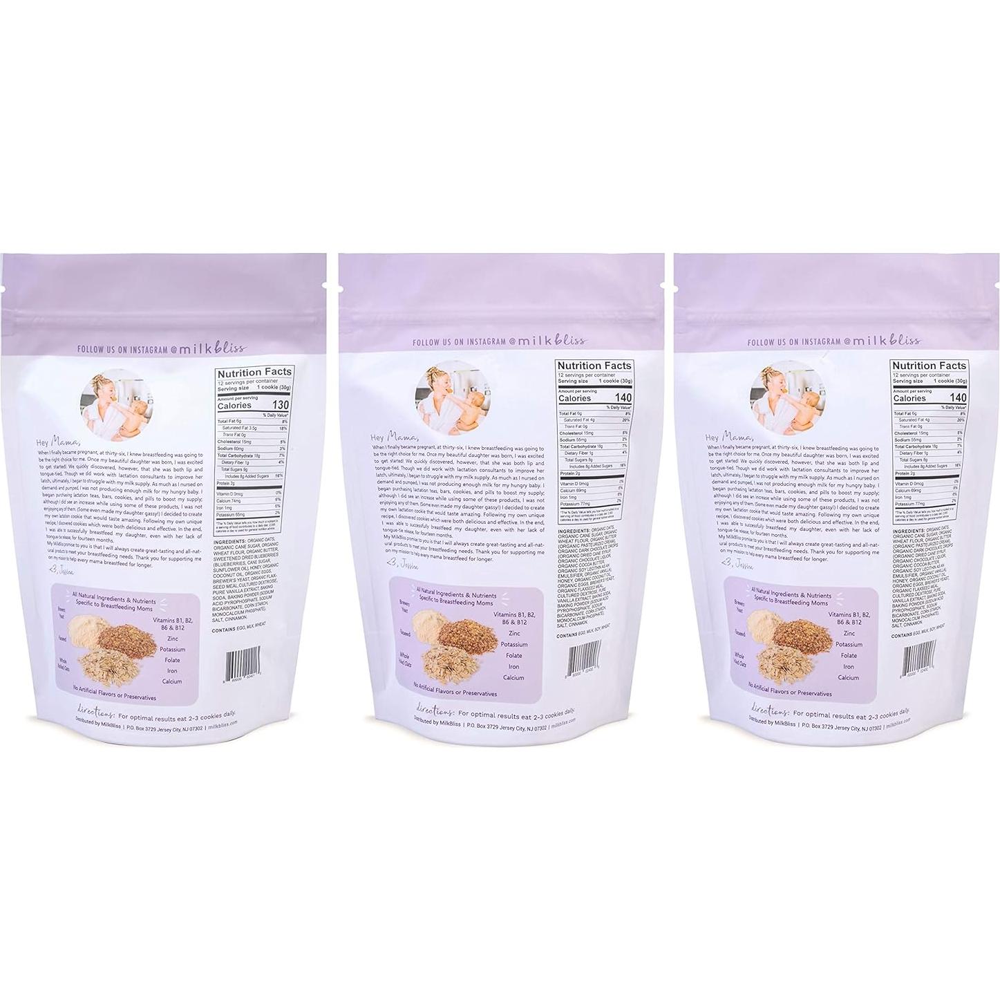 Galletas Lactantes MilkBliss 1021g - Avena y Semilla de Lino